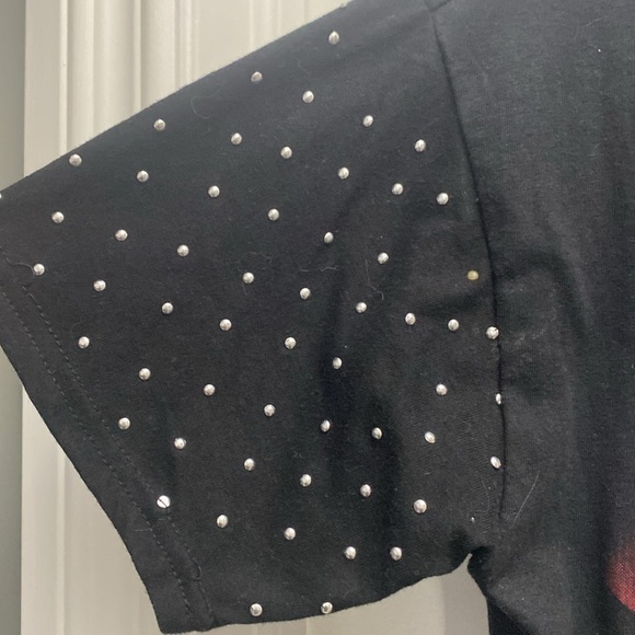 Pink Floyd Studded Cropped T-Shirt Size Small Crop Top S Woman’s Concert Top - Picture 4 of 8